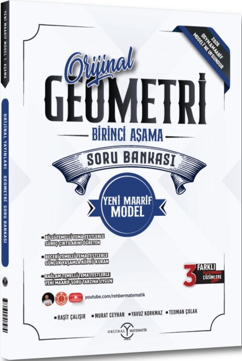 Orijinal Yayınları Geometri Maarif Birinci Aşama Soru Bankası Orijinal Yayınları Geometri Maarif Birinci Aşama Soru Bankası