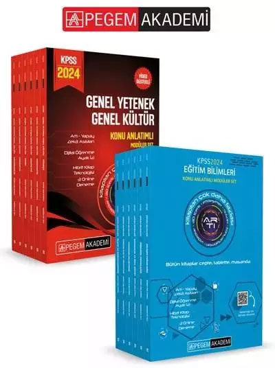PEGEM AKADEMİ 2024 KPSS GY. GK. Konu Anlatımlı Modüler Set (6 Kitap) +2024 KPSS Eğitim Bilimleri Konu Anlatımlı Modüler Set (6Kitap) Seti (2.Set 12 Kitap) PEGEM AKADEMİ 2024 KPSS GY. GK. Konu Anlatımlı Modüler Set (6 Kitap) +2024 KPSS Eğitim Bilimleri Konu Anlatımlı Modüler Set (6Kitap) Seti (2.Set 12 Kitap)