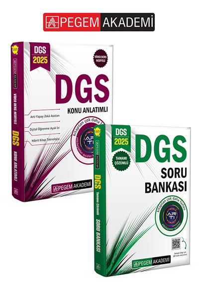 PEGEM AKADEMİ 2025 DGS Konu+2025 DGS Soru Bankası Seti (2.Kitap) PEGEM AKADEMİ 2025 DGS Konu+2025 DGS Soru Bankası Seti (2.Kitap)