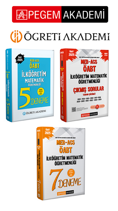 PEGEM AKADEMİ 2025 MEB AGS ÖABT İlköğretim Matematik Öğretmenliği Tamamı Çözümlü 5 Deneme + 2025 MEB-AGS-ÖABT İlköğretim Matematik Öğretmenliği Tamamı Çözümlü 7 Deneme + 2025 MEB-AGS-ÖABT İlköğretim Matematik Öğretmenliği T PEGEM AKADEMİ 2025 MEB AGS ÖABT İlköğretim Matematik Öğretmenliği Tamamı Çözümlü 5 Deneme + 2025 MEB-AGS-ÖABT İlköğretim Matematik Öğretmenliği Tamamı Çözümlü 7 Deneme + 2025 MEB-AGS-ÖABT İlköğretim Matematik Öğretmenliği T
