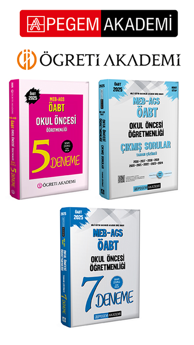 PEGEM AKADEMİ 2025 MEB AGS ÖABT Okul Öncesi Öğretmenliği Tamamı Çözümlü 5 Deneme + 2025 MEB-AGS-ÖABT Okul Öncesi Öğretmenliği Tamamı Çözümlü 7 Deneme + 2025 MEB-AGS-ÖABT Okul Öncesi Öğretmenliği Tamamı Çözümlü Çıkmış Sor PEGEM AKADEMİ 2025 MEB AGS ÖABT Okul Öncesi Öğretmenliği Tamamı Çözümlü 5 Deneme + 2025 MEB-AGS-ÖABT Okul Öncesi Öğretmenliği Tamamı Çözümlü 7 Deneme + 2025 MEB-AGS-ÖABT Okul Öncesi Öğretmenliği Tamamı Çözümlü Çıkmış Sor