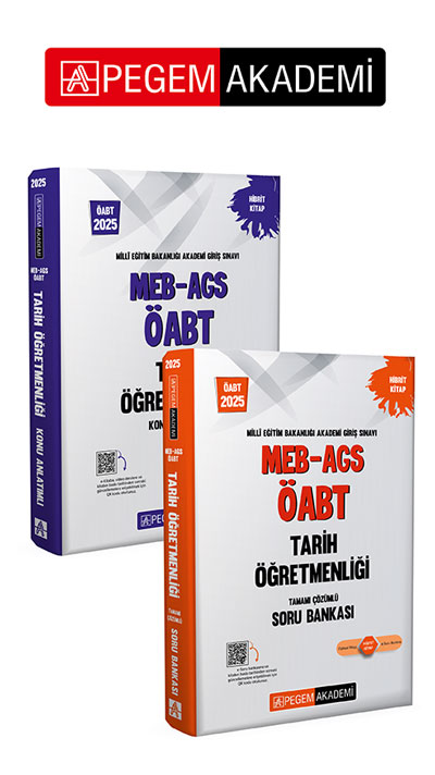 PEGEM AKADEMİ 2025 MEB-AGS-ÖABT Tarih Öğretmenliği Konu Anlatımlı + 2025 MEB-AGS-ÖABT Tarih Tamamı Çözümlü Soru Bankası Seti (2.Kitap) PEGEM AKADEMİ 2025 MEB-AGS-ÖABT Tarih Öğretmenliği Konu Anlatımlı + 2025 MEB-AGS-ÖABT Tarih Tamamı Çözümlü Soru Bankası Seti (2.Kitap)