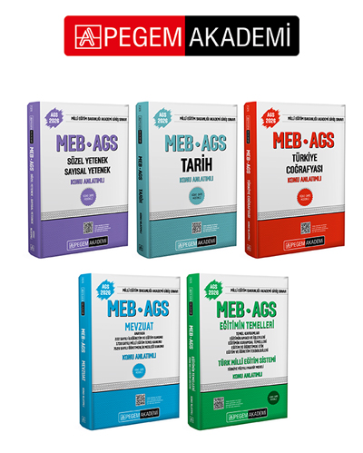 PEGEM AKADEMİ 2026 MEB-AGS Konu Anlatımlı Seti (5.Kitap)