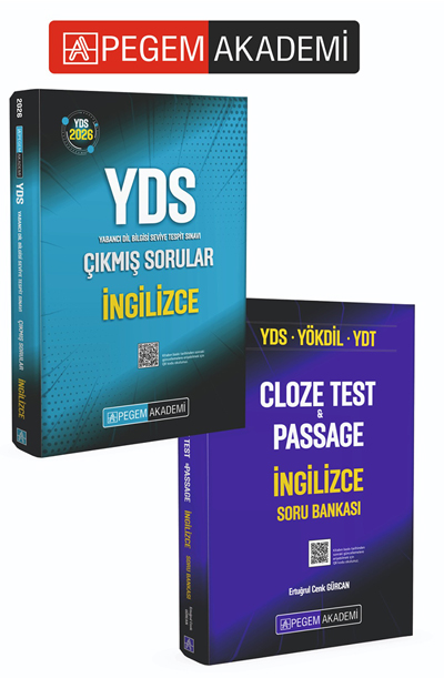 PEGEM AKADEMİ 2026 YDS İngilizce Çıkmış Sorular + YDS YÖKDİL YDT Clause Test & Passage İngilizce Soru Bankası Seti (2.Kitap) PEGEM AKADEMİ 2026 YDS İngilizce Çıkmış Sorular + YDS YÖKDİL YDT Clause Test & Passage İngilizce Soru Bankası Seti (2.Kitap)