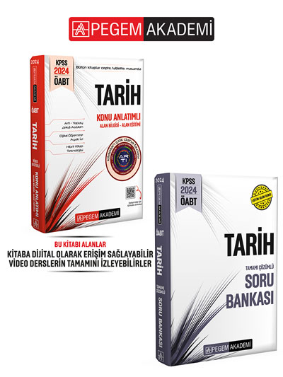PEGEM AKADEMİ KPSS ÖABT Tarih Konu Anlatımı + KPSS ÖABT Soru Bankası Seti (2.Kitap)