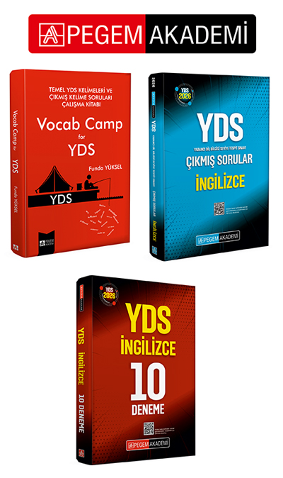 PEGEM AKADEMİ Temel YDS Kelimeleri ve Çıkmış Kelime Soruları Çalışma Kitabı Vocab Camp for YDS (Roman Boy) + 2026 YDS İngilizce Çıkmış Sorular + 2026 YDS İngilizce 10 Deneme Seti (3.Kitap) PEGEM AKADEMİ Temel YDS Kelimeleri ve Çıkmış Kelime Soruları Çalışma Kitabı Vocab Camp for YDS (Roman Boy) + 2026 YDS İngilizce Çıkmış Sorular + 2026 YDS İngilizce 10 Deneme Seti (3.Kitap)