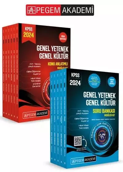 Pegem Akademi 2024 KPSS GY GK Lisans Konu Anlatımlı Modüler Set (6 Kitap) + 2024 KPSS GY GK Tamamı Çözümlü Soru Bankası Seti - 5 Kitap Seti (2.Set Toplam 11 Kitap) Pegem Akademi 2024 KPSS GY GK Lisans Konu Anlatımlı Modüler Set (6 Kitap) + 2024 KPSS GY GK Tamamı Çözümlü Soru Bankası Seti - 5 Kitap Seti (2.Set Toplam 11 Kitap)