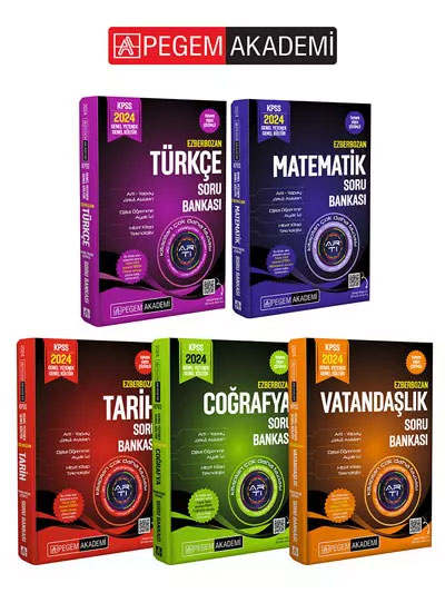 Pegem Akademi 2024 Kpss Genel Yetenek Genel Kültür Ezberbozan Soru Bankası Set (5 Kitap) Pegem Akademi 2024 Kpss Genel Yetenek Genel Kültür Ezberbozan Soru Bankası Set (5 Kitap)