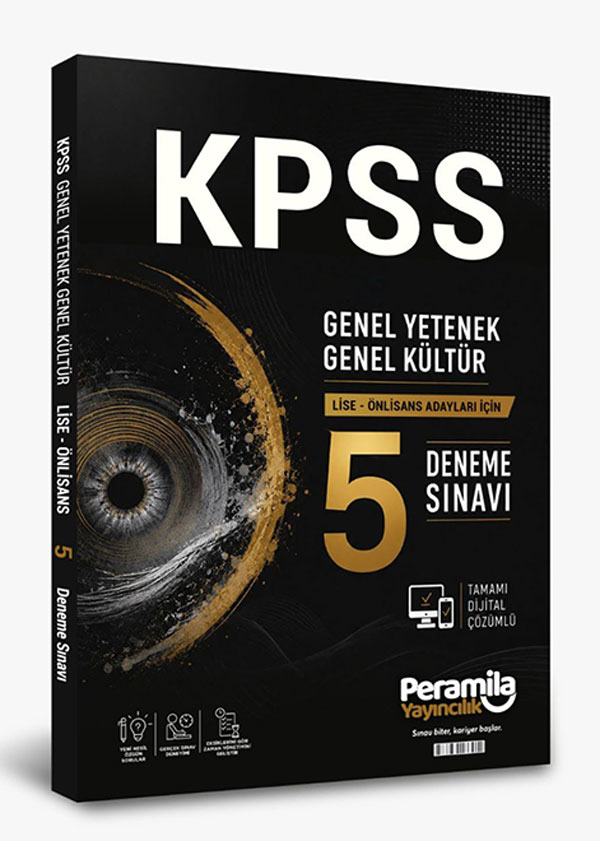 Peramila Yayıncılık KPSS Genel Yetenek Genel Kültür Lise Önlisans 5 Deneme Peramila Yayıncılık KPSS Genel Yetenek Genel Kültür Lise Önlisans 5 Deneme