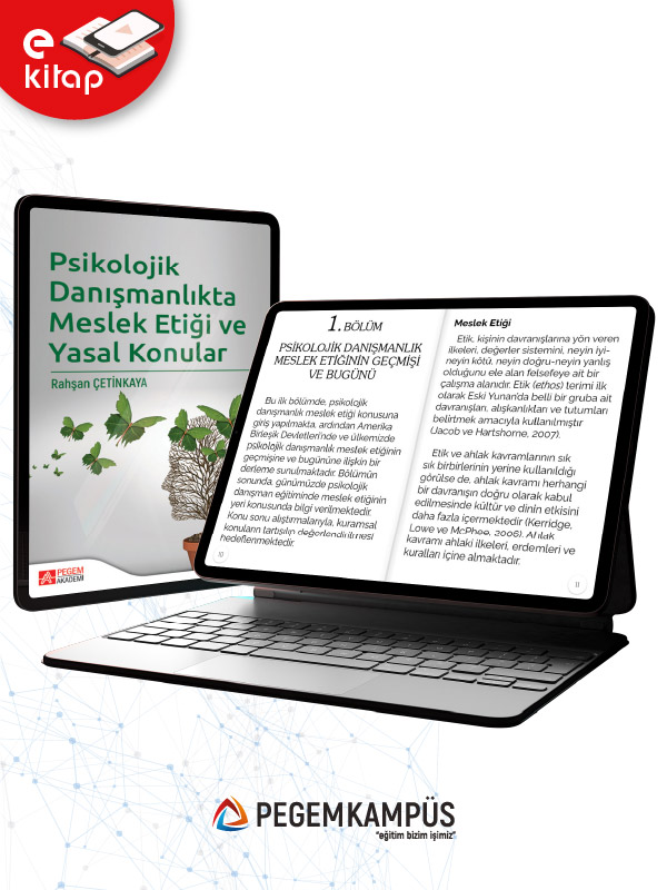 Psikolojik Danışmanlıkta Meslek Etiği ve Yasal Konular (e-kitap)
