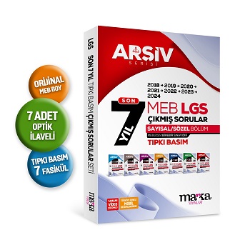 Son 7 Yıl LGS 8. Sınıf ARŞİV Serisi Tıpkı Basım Fasikül Fasikül Çıkmış Sorular Tamamı Video Çözümlü Son 7 Yıl LGS 8. Sınıf ARŞİV Serisi Tıpkı Basım Fasikül Fasikül Çıkmış Sorular Tamamı Video Çözümlü