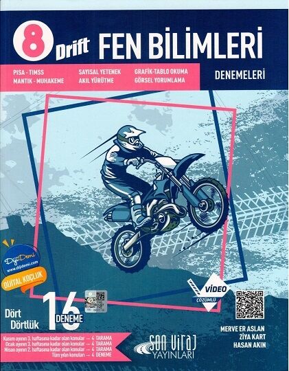 Son Viraj Yayınları 8. Sınıf Fen Bilimleri 16 lı Deneme Drift Serisi Son Viraj Yayınları 8. Sınıf Fen Bilimleri 16 lı Deneme Drift Serisi