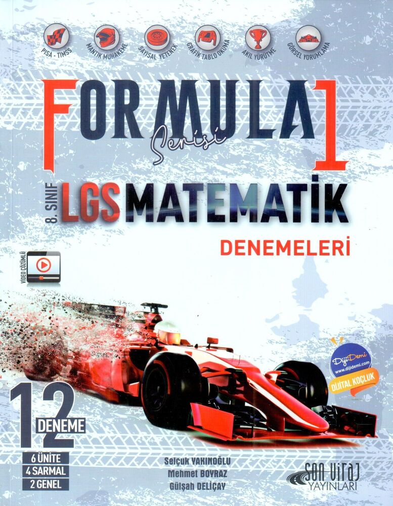 Son Viraj Yayınları 8. Sınıf LGS Matematik Formula Serisi 12 Denemeleri