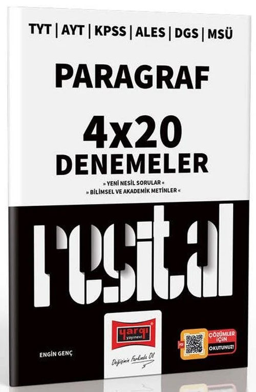 TYT AYT KPSS ALES DGS MSÜ Resital Paragraf 4x20 Deneme PDF Çözümlü TYT AYT KPSS ALES DGS MSÜ Resital Paragraf 4x20 Deneme PDF Çözümlü
