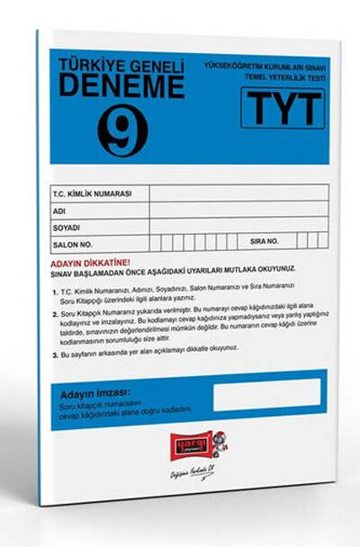 TYT Türkiye Geneli Deneme Sınavı - 9