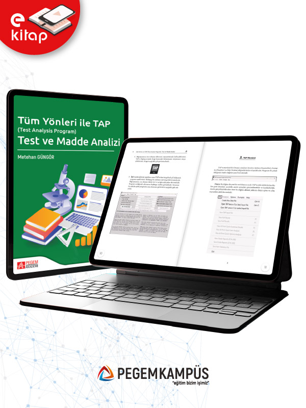 Tüm Yönleri ile TAP (Test Analysis Program) Test ve Madde Analizi (e-kitap) Tüm Yönleri ile TAP (Test Analysis Program) Test ve Madde Analizi (e-kitap)