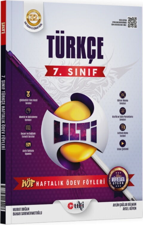 Ulti Yayınları 7. Sınıf Türkçe Haftalık Ödev Föyleri