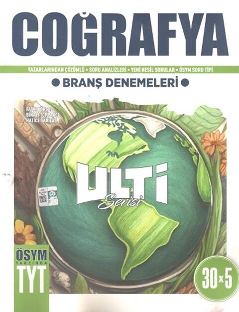 Ulti Yayınları TYT Coğrafya 30 x 5 Branş Denemeleri Ulti Yayınları TYT Coğrafya 30 x 5 Branş Denemeleri