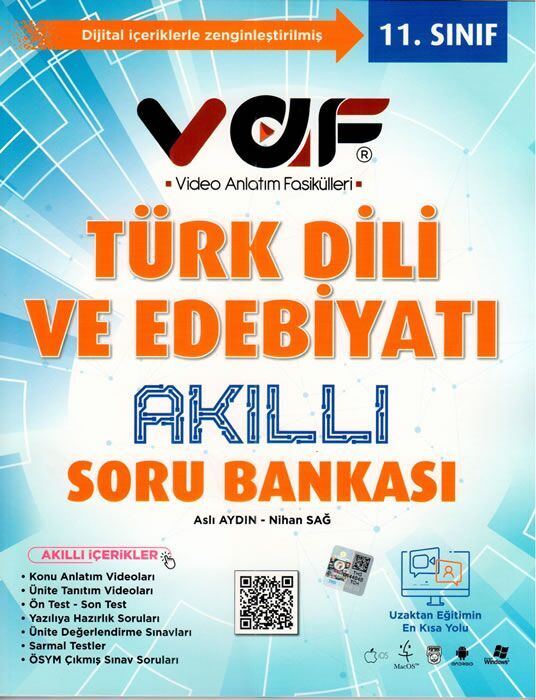 Vaf Yayınları 11. Sınıf Türk Dili ve Edebiyatı Akıllı Soru Bankası