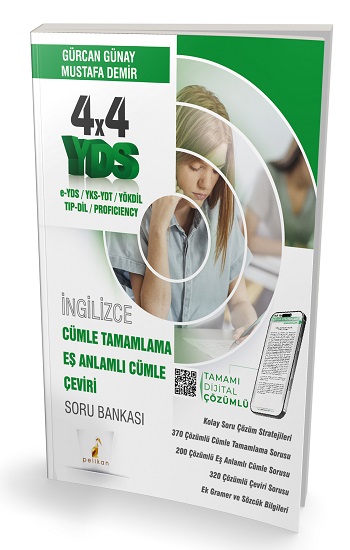 YDS İngilizce 4x4 Cümle Tamamlama Eş Anlamlı Cümle Çeviri Soru Bankası