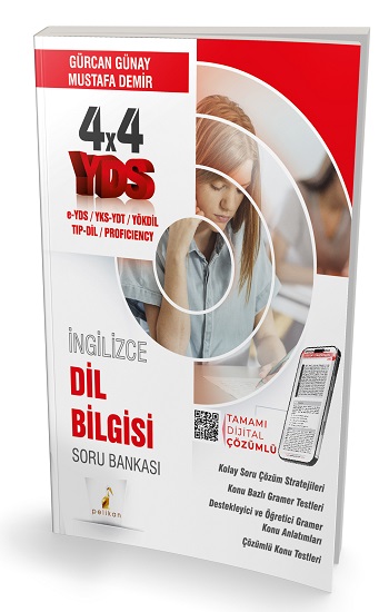 YDS İngilizce 4x4 Dil Bilgisi Soru Bankası