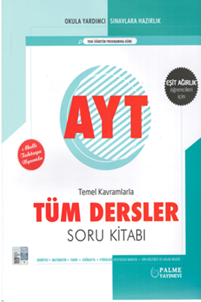 YKS AYT Eşit Ağırlık Tüm Dersler Soru Kitabı YKS AYT Eşit Ağırlık Tüm Dersler Soru Kitabı