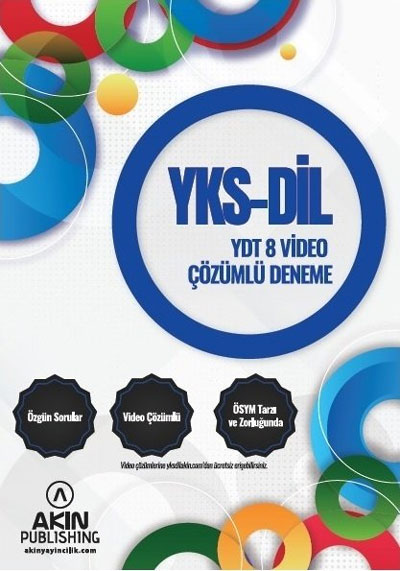 YKS DİL YDT 8 Deneme Video Çözümlü Akın Publishing