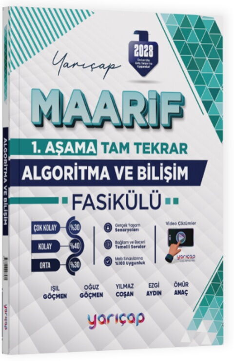 YarıÇap Yayınları 2028 Algoritma ve Bilişim Maarif Fasikülü 1. Aşama YarıÇap Yayınları 2028 Algoritma ve Bilişim Maarif Fasikülü 1. Aşama