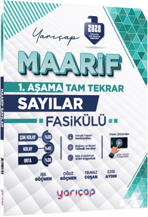 YarıÇap Yayınları 2028 TYT Sayılar Maarif Fasikülü 1. Aşama YarıÇap Yayınları 2028 TYT Sayılar Maarif Fasikülü 1. Aşama