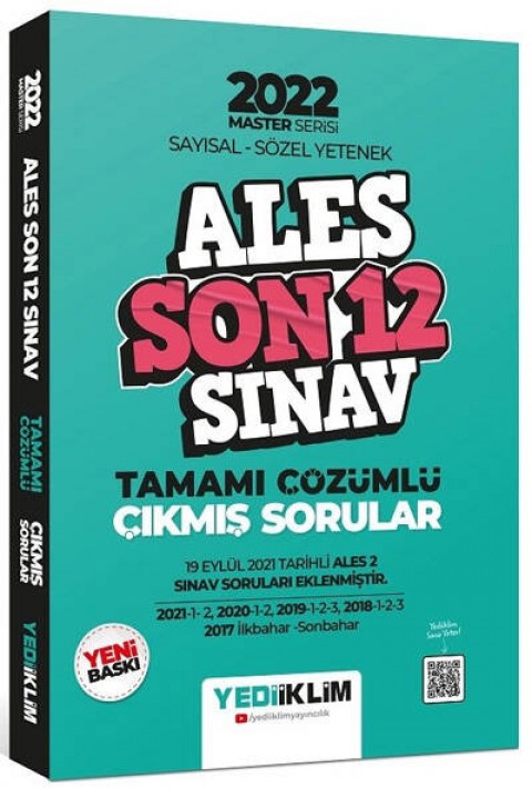2022 ALES Master Serisi Son 12 Sınav Çıkmış Sorular