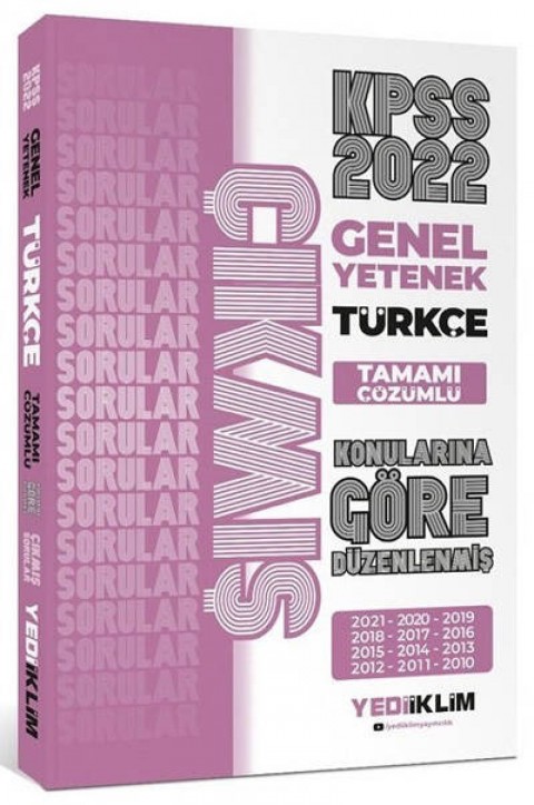 2022 KPSS Türkçe Konularına Göre Çıkmış Sorular