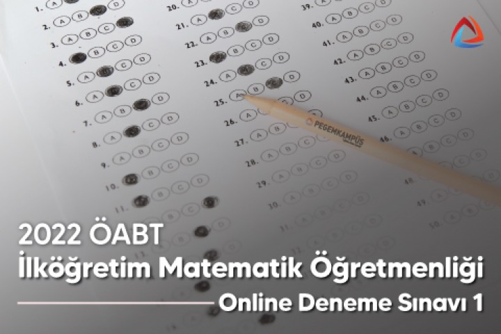 2022 ÖABT İlköğretim Matematik Öğretmenliği Online Deneme Sınavı 1