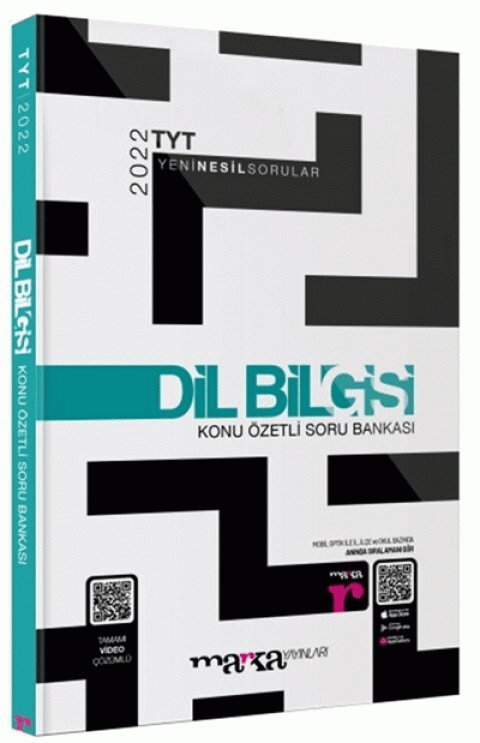 2022 YKS TYT Dil Bilgisi Konu Özetli Soru Bankası Video Çözümlü