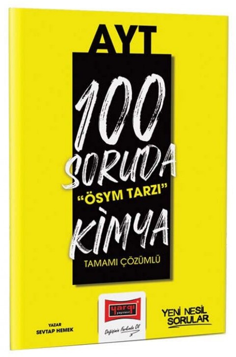 2023 100 Soruda ÖSYM Tarzı AYT Kimya Tamamı Çözümlü Soru Bankası