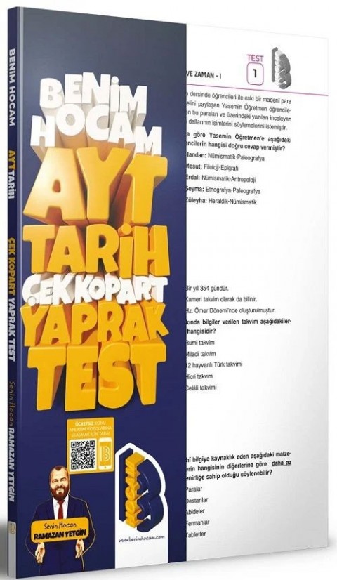 2023 AYT Tarih Çek Kopar Yaprak Test