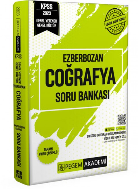 2023 Ezberbozan KPSS Genel Yetenek Genel Kültür Coğrafya Soru Bankası