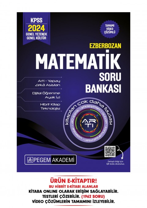 2024 Ezberbozan KPSS Genel Yetenek Genel Kültür Matematik-Geometri Soru Bankası Hibrit E-Kitap