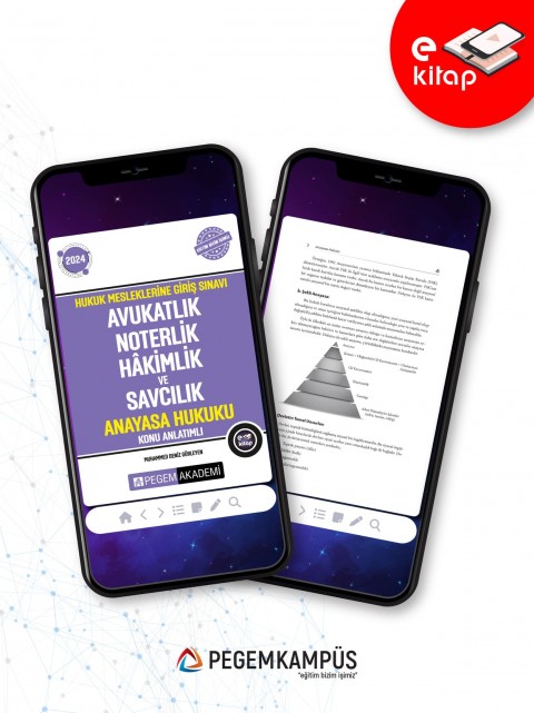 2024 Hukuk Mesleklerine Giriş Sınavı Avukatlık Noterlik Hakimlik ve Savcılık Anayasa Hukuku Konu Anlatımlı E-Kitap