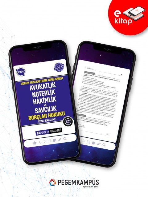2024 Hukuk Mesleklerine Giriş Sınavı Avukatlık Noterlik Hakimlik ve Savcılık Borçlar Hukuku Konu Anlatımlı E-Kitap