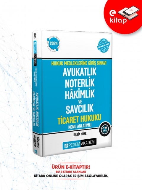 2024 Hukuk Mesleklerine Giriş Sınavı Avukatlık Noterlik Hakimlik ve Savcılık Ticaret Hukuku Konu Anl