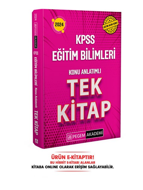 2024 KPSS Eğitim Bilimleri Konu Anlatımlı Tek E-Kitap