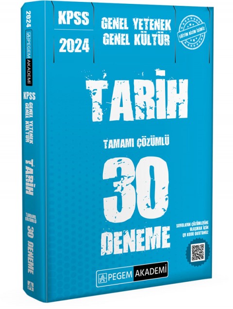 2024 KPSS Genel Yetenek Genel Kültür Tarih 30 Deneme