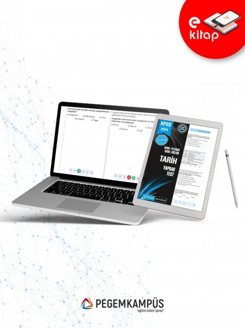 2024 KPSS Genel Yetenek Genel Kültür Tarih Yaprak Test E-Kitap