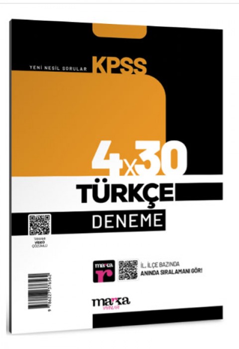 2025 KPSS Türkçe 4x30 Deneme Tamamı Video Çözümlü