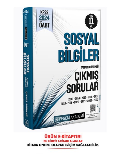 2024 ÖABT Sosyal Bilgiler Öğretmenliği Çıkmış Sorular E-Kitap