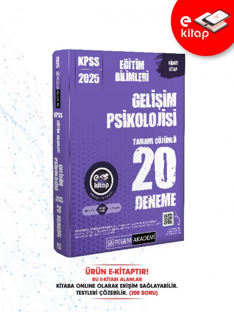 2025 KPSS Eğitim Bilimleri Gelişim Psikolojisi 20 E-Deneme