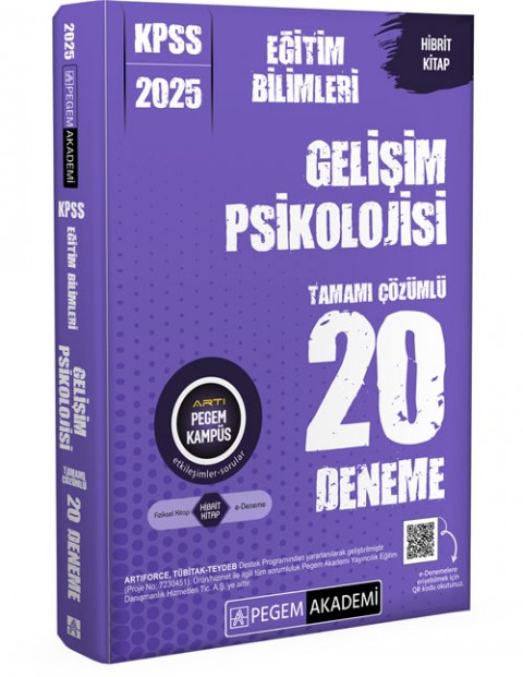 2025 KPSS Eğitim Bilimleri Gelişim Psikolojisi Tamamı Çözümlü 20 Deneme