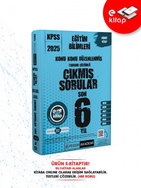 2025 KPSS Eğitim Bilimleri Konu Konu Düzenlenmiş E-Çıkmış Sorular (Son 6 Yıl)