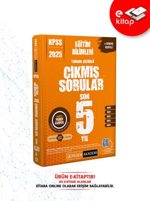 2025 KPSS Eğitim Bilimleri Tamamı Çözümlü E-Çıkmış Sorular (Son 5 Yıl)