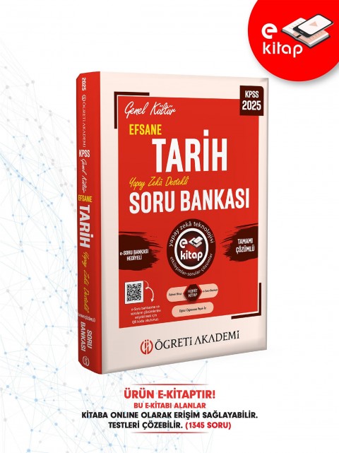 2025 KPSS Genel Kültür Efsane Tarih Tamamı Çözümlü E-Soru Bankası